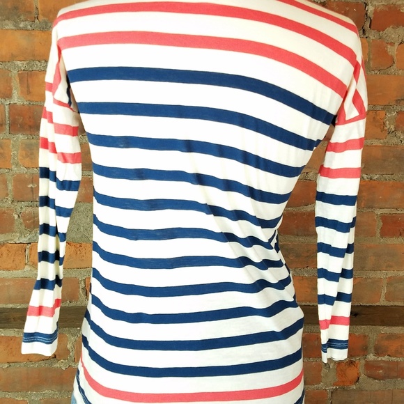 Madewell Womens Knit Top Nautical Stripes IvoryNav - Picture 5 of 7
